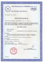 TI - osvedčenie na činnosť projektanta